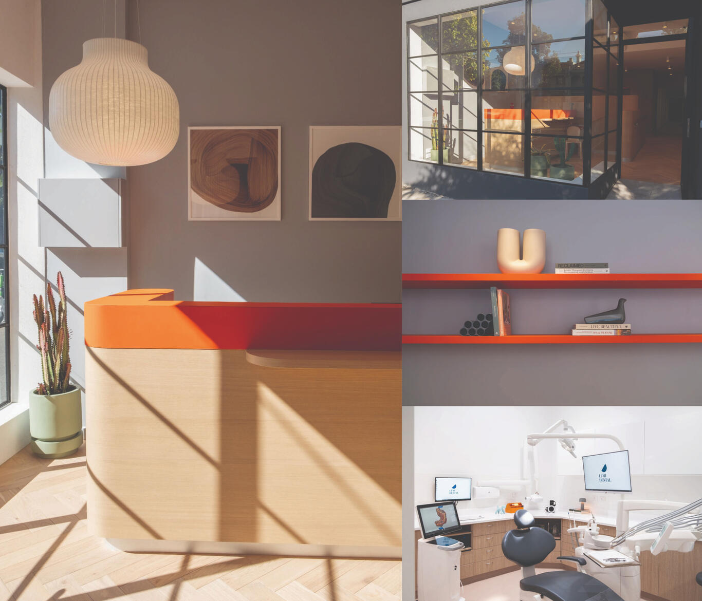 Dentist - reception design - built